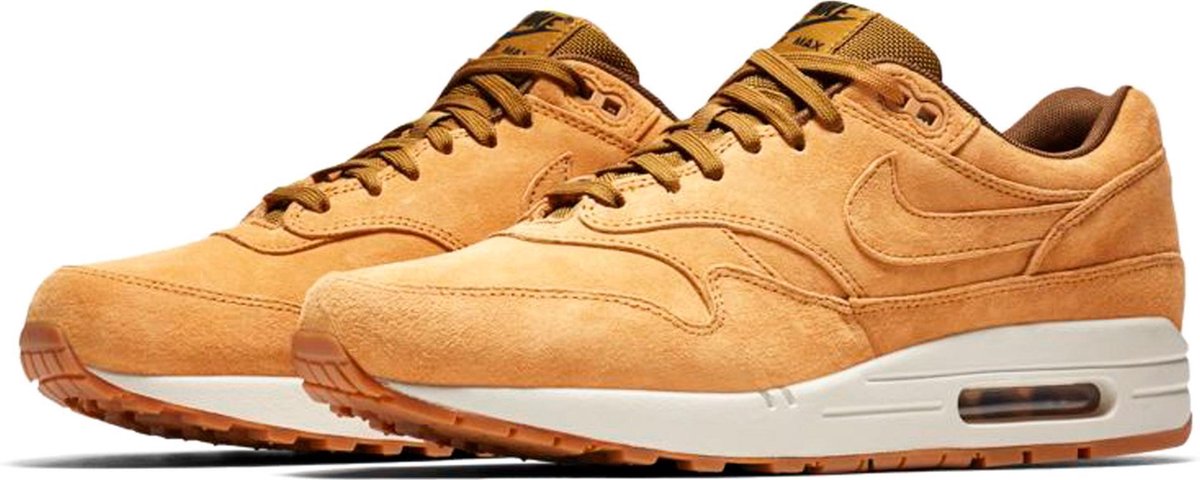 Nike Air Max 1 Premium Sneakers - Maat 42 - Mannen - oranje/bruin | bol.com