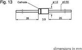 DIODE 150mA - 100V - KLEIN SIGNAAL (1N4148)