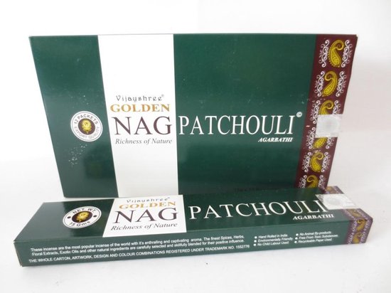 Wierook Golden Nag Patchouli - 15 g - (12st.)