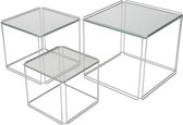 Bijzettafels Square (set van 3)