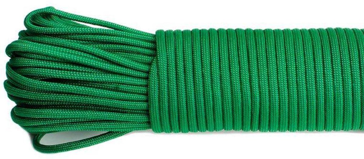 KJG Paracord touw - 3mm - 15 meter - 125kg trekkracht - groen