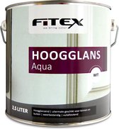 Fitex-Hoogglans Aqua-Ral 9010 Zuiver Wit 2,5 liter