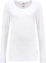 Tricorp T-shirt Lange Mouw Dames 101010 Wit - Maat S