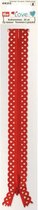 Prym Love Lace kant rits 20 cm rood