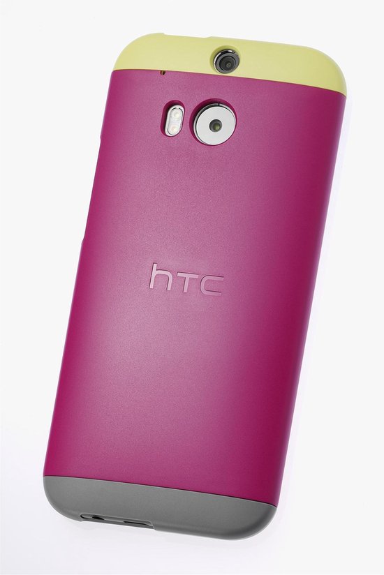 Zwembad familie werkplaats HTC Double Dip Hard Shell HC V940 HTC One (M8) / M8s Pink/Yellow | bol.com