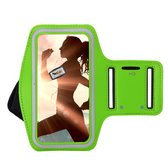 Geschikt voor iPhone X Hoesje - Sportband Hoesje - Sport Armband Case Hardloopband Groen