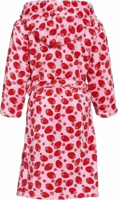 terugbetaling grijs Dankbaar Roze badjas/ochtendjas met aardbeien print voor kinderen. 122/128 (7-8 jr)  | bol.com