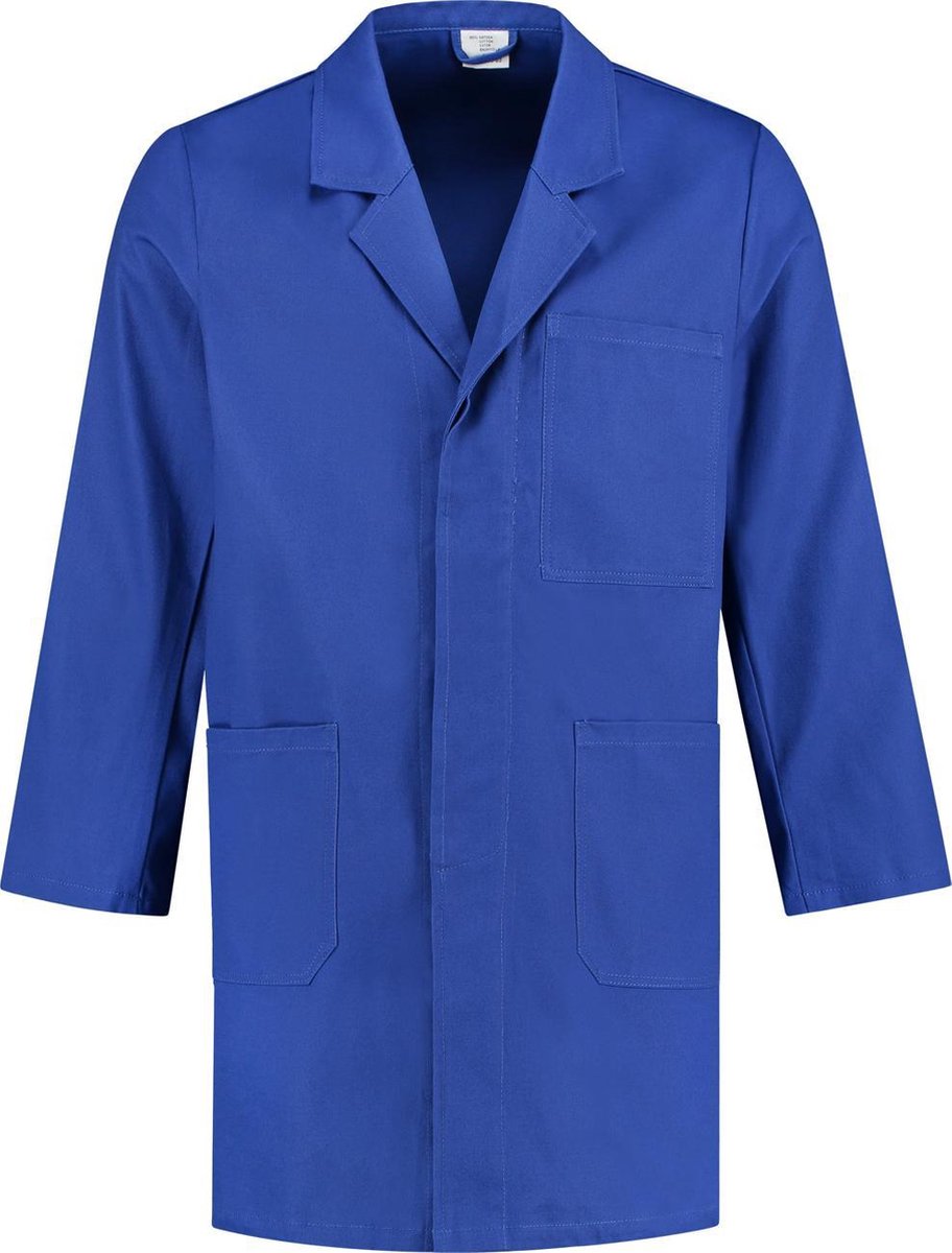 EM Workwear Stofjas 100% katoen - Korenblauw - maat M / 48-50