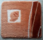 Anti-slip Badkamermat - Bidetmat - Hoogwaardig - Wasbaar - 55cm x 50cm - Oranje