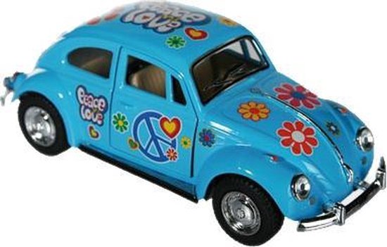niettemin Verplaatsbaar verkiezing VW Kever modelauto blauw - auto schaalmodel / miniatuur auto's | bol.com