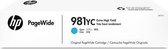 HP 981YC Extra High Yield Cyan Original PageWide Cartridge