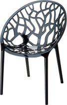 Siesta Crystal stapelbare stoel - Black transparant