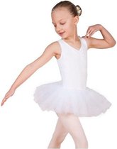 Balletpakje Lily wit - Maat  116
