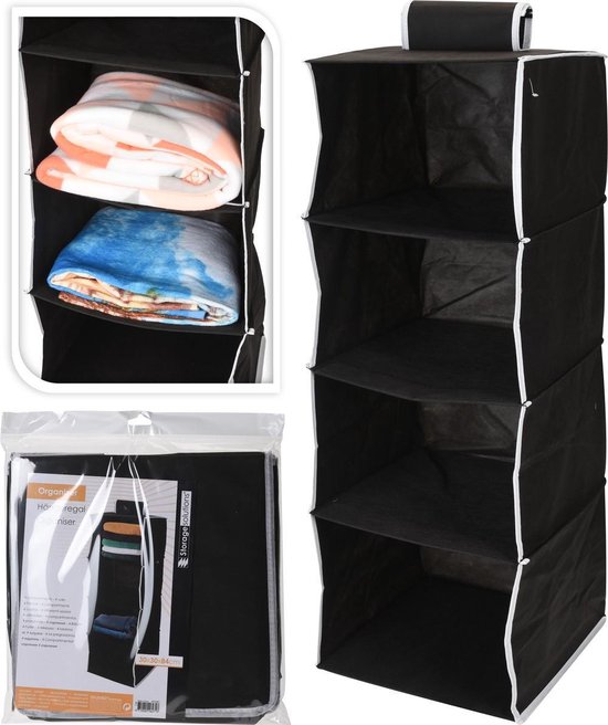 Hangorganizer 4 vakken - ideaal voor elke kledingkast van Merkloos — afbeelding 4