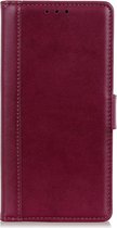 Shop4 - Samsung Galaxy A20e Hoesje - Wallet Case Grain Rood