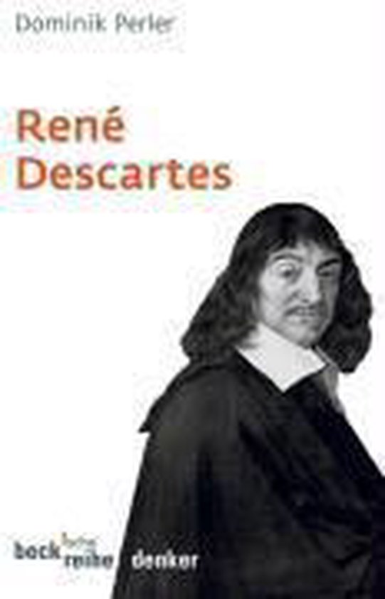 Boek met de titel René Descartes, met een portret van de filosoof.