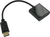 Dolphix DisplayPort 1.1 naar HDMI 1.3 adapter (Full HD 1080p) / zwart - 0,15 meter