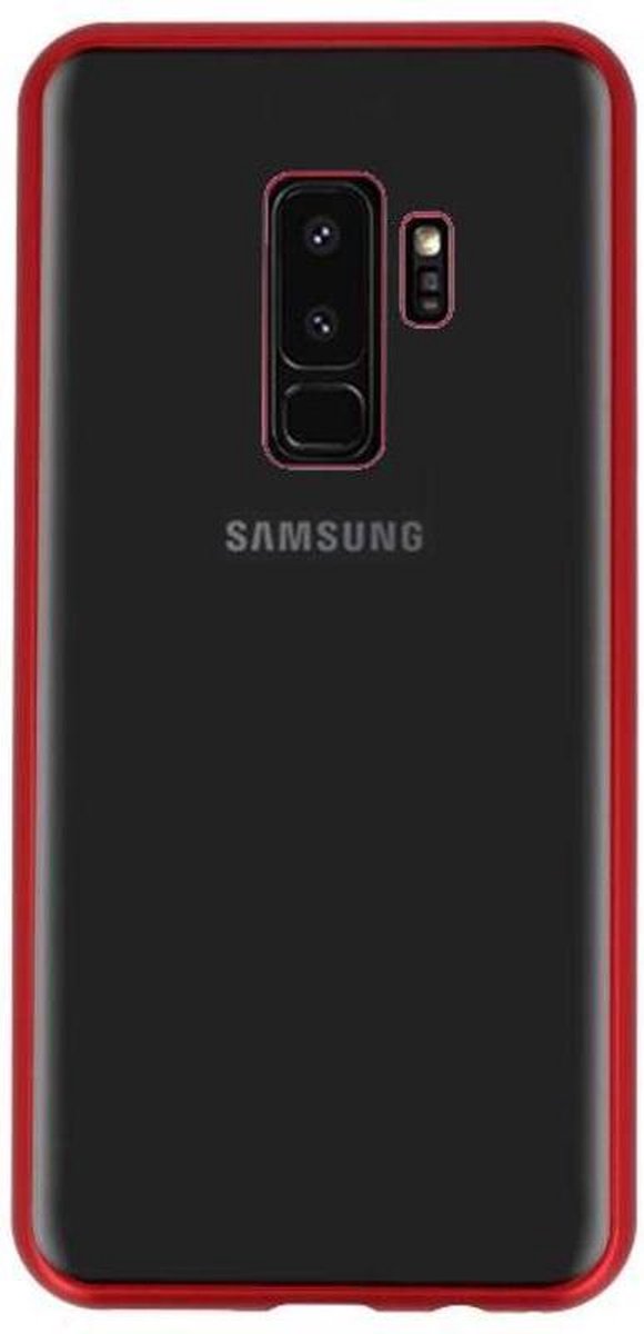 Rood Transparant Magnetisch Back Cover Hoesje voor Samsung Galaxy S9 Plus