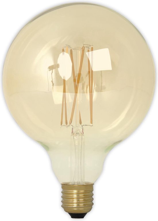 Calex LED Globe lamp - 4.5W (40W) E27 Gold - Dimbaar met led dimmer 125mm x  170mm | bol.com