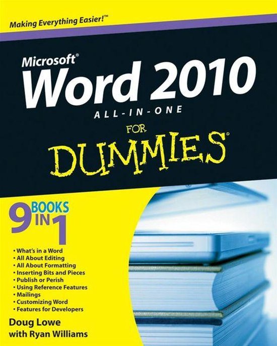 Word 2010 All-in-One For Dummies - cover