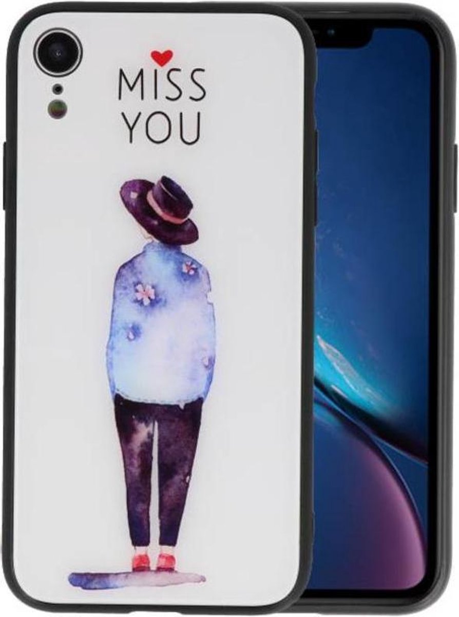 Miss You Print Hardcase voor iPhone XR
