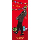 Verjaardagskalender Mr Bean - Rood - Humor - 13 x 33 x 0,6 cm