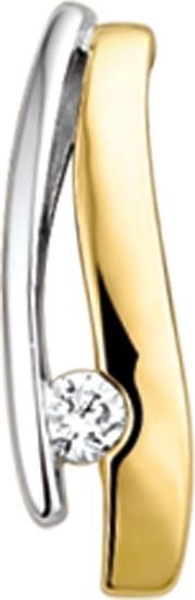 The Jewelry Collection Hanger Diamant 0.051ct H Si - Bicolor Goud