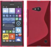 Nokia Lumia 735 Silicone Case s-style hoesje Roze