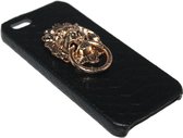 Leeuwenkop hoesje zwartgoud Geschikt voor iPhone 5 / 5S / SE