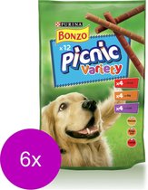 Bonzo Picnic Variety - Hondensnacks - 6 x 100 g