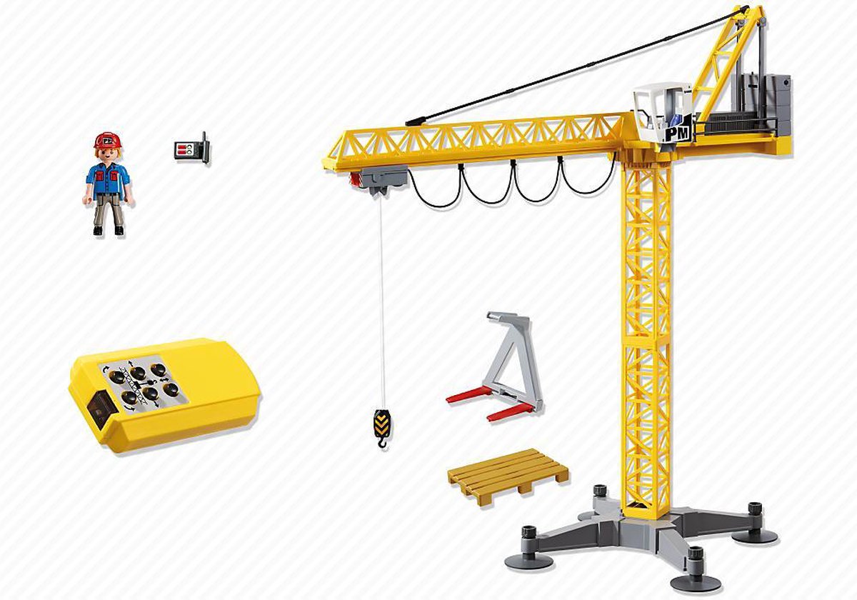 Playmobil Grote hijskraan met IR-afstandsbediening - 5466 | bol.com
