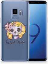 Geschikt voor Samsung S9 Hoesje Boho Skull