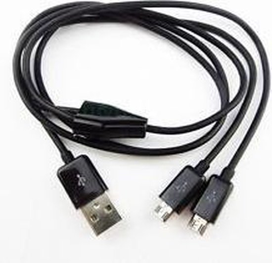 Dubbele USB kabel - 1 lang |