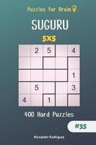 Suguru- Puzzles for Brain - 400 Suguru Hard Puzzles 5x5 Vol.35