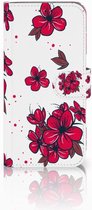 Geschikt voor Samsung Galaxy A40 Hoesje Blossom Rood