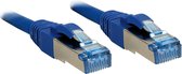 LINDY 47150 RJ45 Netwerkkabel, patchkabel CAT 6A S/FTP 3.00 m Blauw 1 stuk(s)