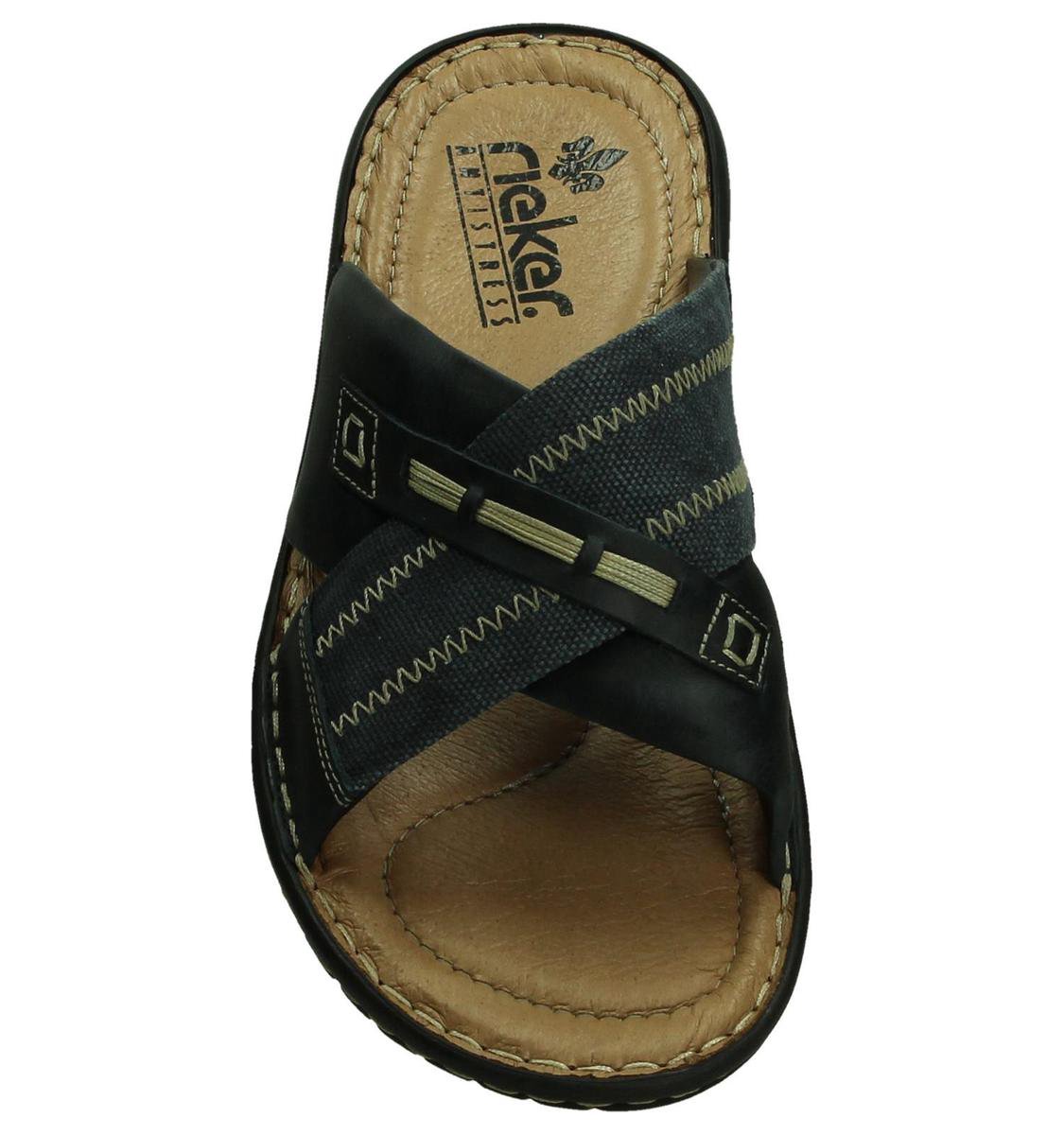 Rieker - 26566 - Comfort slippers - Heren - Maat 40 - Blauw - 14  -Lake/Denim Ramo | bol.com