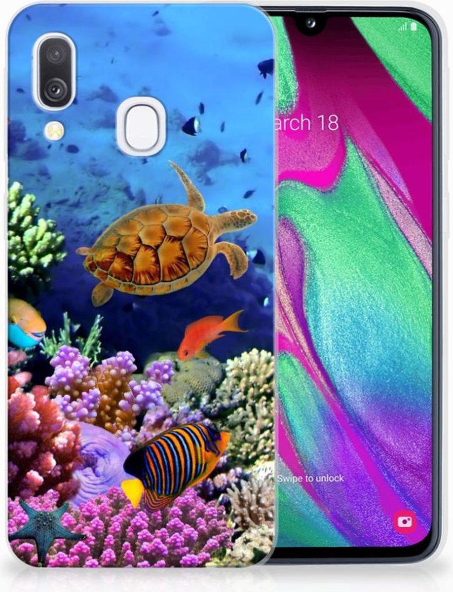 Samsung Galaxy A40 TPU Hoesje Vissen