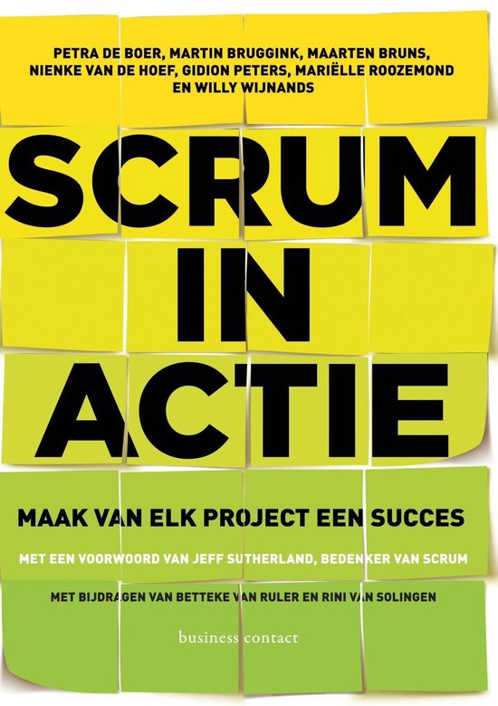 Boek cover Scrum in actie van Petra de Boer (Onbekend)