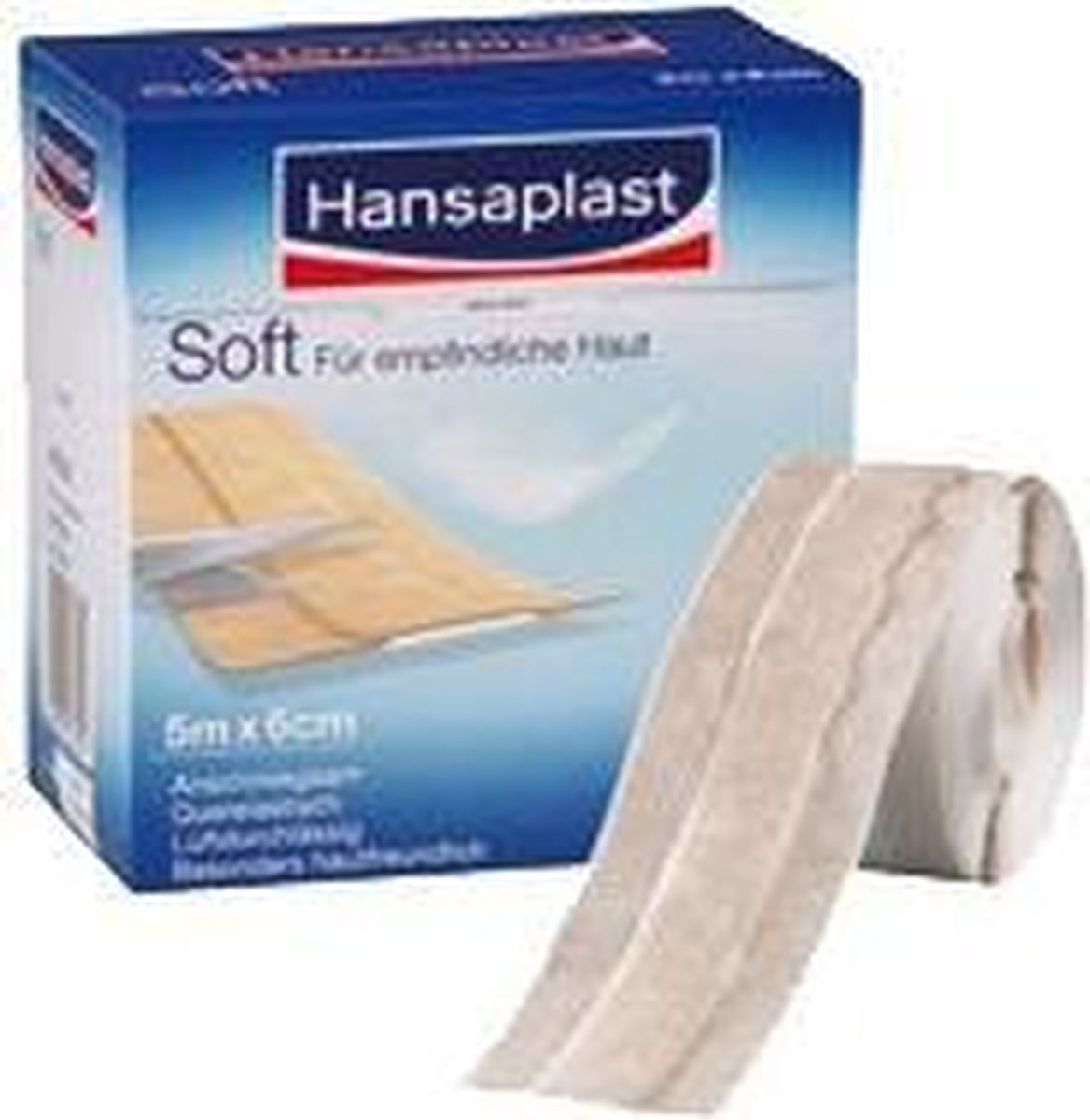 Hansaplast soft pleisters, 5 meter Breedte 60 mm | bol.com