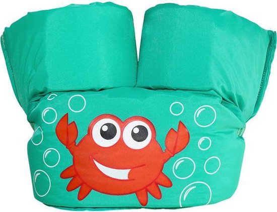 Zwemvest - Krab Aquablauw Design - One Size - Kind - 14-30 KG - 3-7 Jaar