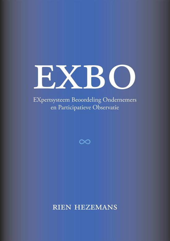 Cover van het boek 'EXBO (expertsysteem beoordeling ondernemers en participatieve observatie)'