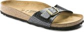 Birkenstock Madrid Slippers Magic Snake Zwart Maat 38