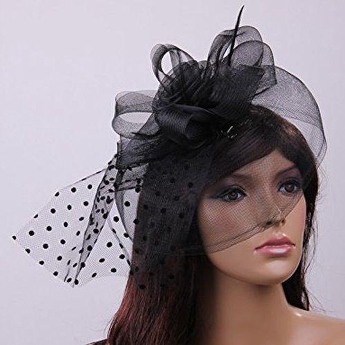 Stijlvolle Fascinator Zwart