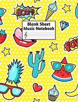 Blank Sheet Music Notebook