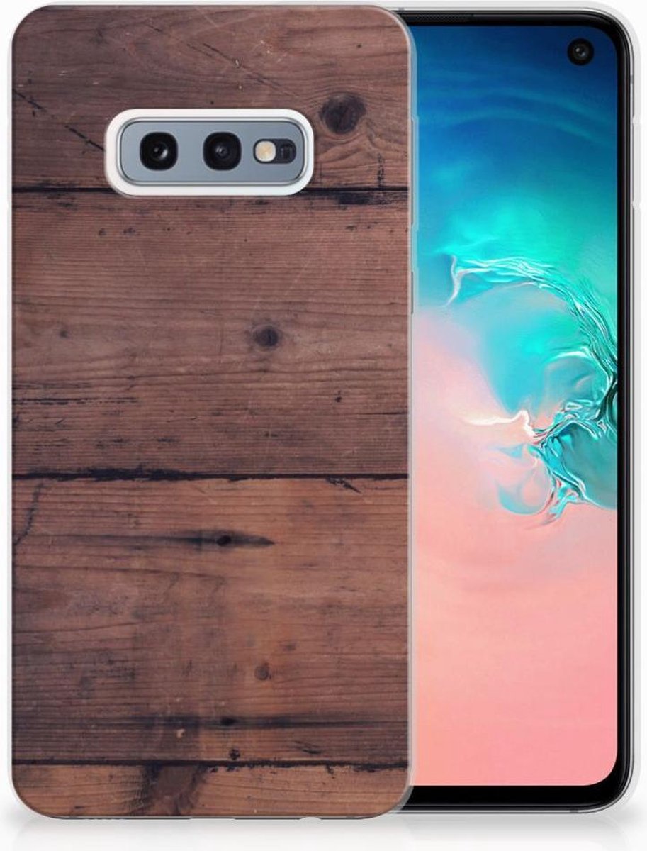 Samsung Galaxy S10e Bumper Hoesje Old Wood