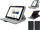 Diamond Class Case 360 graden draaibaar voor Lexibook First Tablet, Designer Hoesje, zwart , merk i12Cover