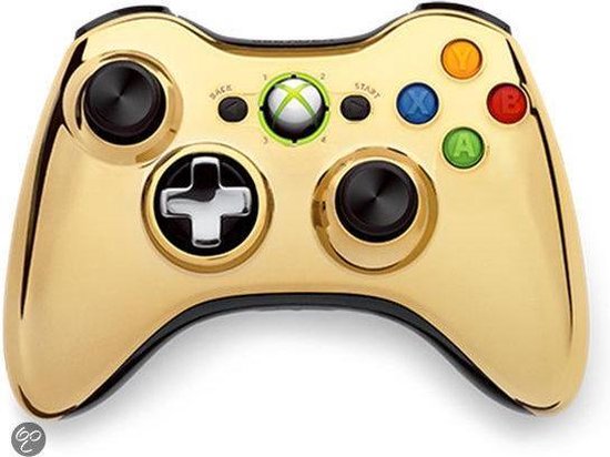 Microsoft Draadloze Controller Goud Xbox 360 | bol.com
