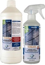 Ecodor EcoGlass - Glasreiniger / Ruitenreiniger - Voordeel Pakket - Concentraat