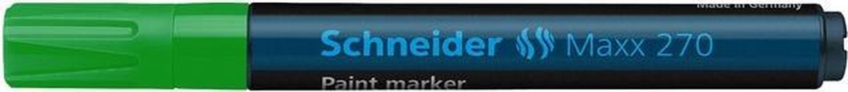 lakmarker Schneider Maxx 270 1-3 mm groen doos met 10 stuks